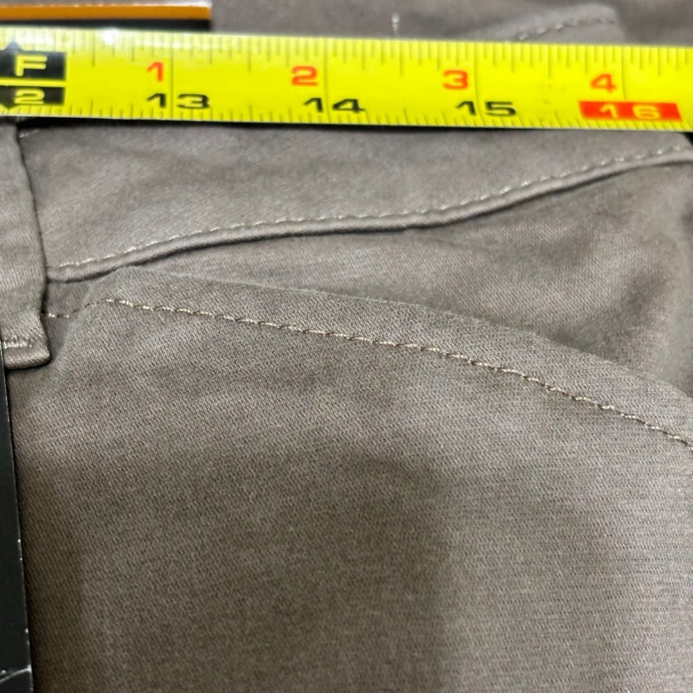 Lee Chino Pants Womens 10 Long Brown New Relaxed Straight Mid Rise 104631225 - Picture 5 of 9